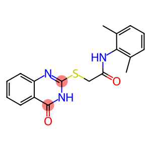 N-(2,6-dimethylphenyl)-2-[(4-oxo-3,4-dihydro-2-quinazolinyl)sulfanyl]acetamide