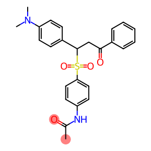 N-[4-({1-[4-(dimethylamino)phenyl]-3-oxo-3-phenylpropyl}sulfonyl)phenyl]acetamide