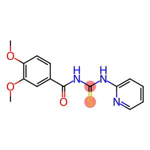 N-(3,4-dimethoxybenzoyl)-N'-(2-pyridinyl)thiourea