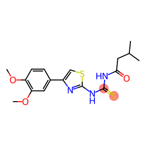 N-[4-(3,4-dimethoxyphenyl)-1,3-thiazol-2-yl]-N'-(3-methylbutanoyl)thiourea