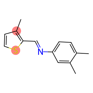 N-(3,4-dimethylphenyl)-N-[(3-methyl-2-thienyl)methylene]amine