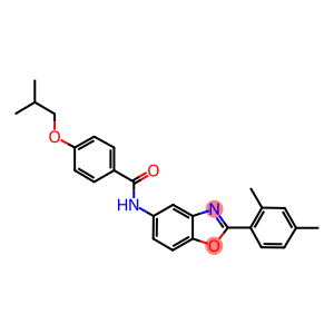 N-[2-(2,4-dimethylphenyl)-1,3-benzoxazol-5-yl]-4-isobutoxybenzamide