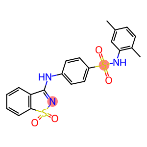 N-(2,5-dimethylphenyl)-4-[(1,1-dioxido-1,2-benzisothiazol-3-yl)amino]benzenesulfonamide