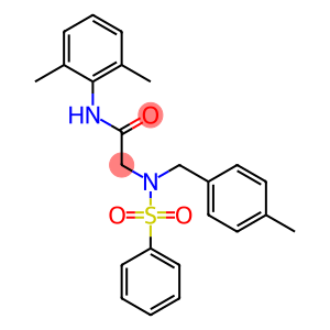 N-(2,6-dimethylphenyl)-2-[[(4-methylphenyl)methyl](phenylsulfonyl)amino]acetamide