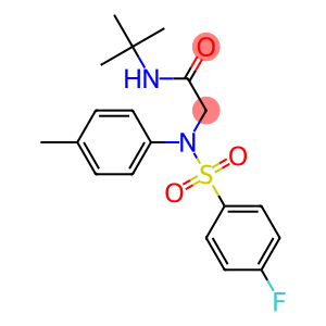 N-(1,1-dimethylethyl)-2-[[(4-fluorophenyl)sulfonyl](4-methylphenyl)amino]acetamide