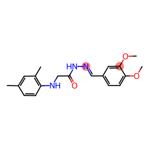 N'-(3,4-dimethoxybenzylidene)-2-(2,4-dimethylanilino)acetohydrazide