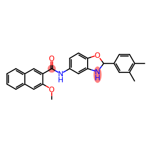 N-[2-(3,4-dimethylphenyl)-2,3-dihydro-1,3-benzoxazol-5-yl]-3-methoxy-2-naphthamide