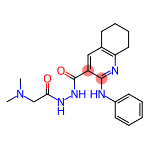 N'-[2-(Dimethylamino)acetyl]-2-[(phenyl)amino]-5,6,7,8-tetrahydroquinoline-3-carbohydrazide