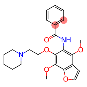 N-[4,7-Dimethoxy-6-(2-piperidinoethoxy)benzofuran-5-yl]benzamide