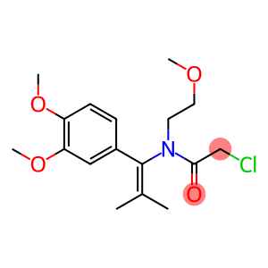 N-[1-(3,4-Dimethoxyphenyl)-2-methyl-1-propenyl]-N-[2-methoxyethyl]-2-chloroacetamide