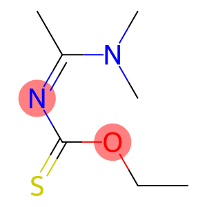 N-(1-Dimethylaminoethylidene)thiocarbamic acid O-ethyl ester