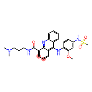 N-(3-Dimethylaminopropyl)-9-(4-methylsulfonylamino-2-methoxyphenylamino)acridine-4-carboxamide