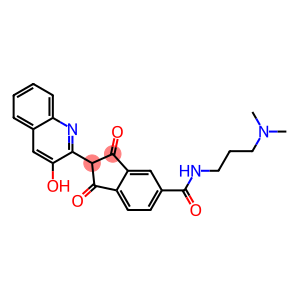 N-[3-(Dimethylamino)propyl]-2,3-dihydro-2-(3-hydroxy-2-quinolinyl)-1,3-dioxo-1H-indene-5-carboxamide