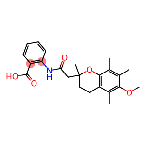 N-[[(3,4-Dihydro-6-methoxy-2,5,7,8-tetramethyl-2H-1-benzopyran)-2-yl]acetyl]anthanilic acid