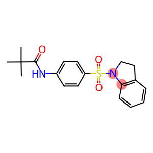 N-[4-(2,3-dihydro-1H-indol-1-ylsulfonyl)phenyl]-2,2-dimethylpropanamide