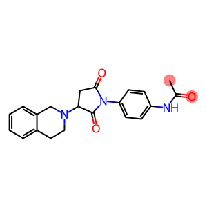 N-{4-[3-(3,4-dihydro-2(1H)-isoquinolinyl)-2,5-dioxo-1-pyrrolidinyl]phenyl}acetamide