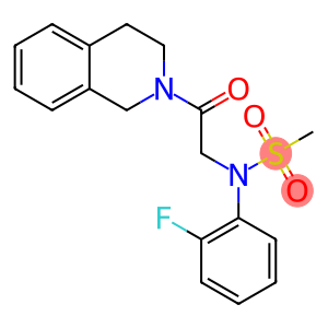 N-[2-(3,4-dihydro-2(1H)-isoquinolinyl)-2-oxoethyl]-N-(2-fluorophenyl)methanesulfonamide