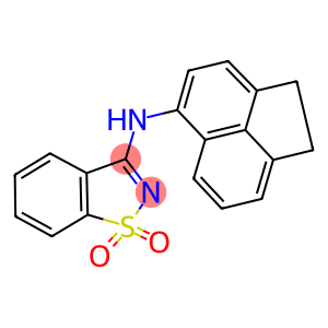 N-(1,2-dihydro-5-acenaphthylenyl)-N-(1,1-dioxido-1,2-benzisothiazol-3-yl)amine