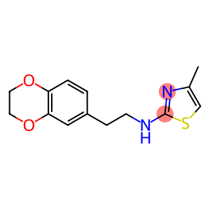 N-[2-(2,3-dihydro-1,4-benzodioxin-6-yl)ethyl]-4-methyl-1,3-thiazol-2-amine