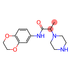 N-(2,3-dihydro-1,4-benzodioxin-6-yl)-2-(piperazin-1-yl)propanamide