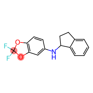 N-(2,3-dihydro-1H-inden-1-yl)-2,2-difluoro-2H-1,3-benzodioxol-5-amine