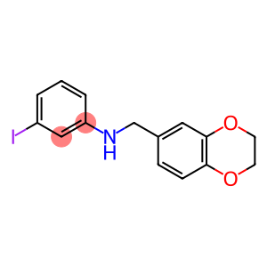 N-(2,3-dihydro-1,4-benzodioxin-6-ylmethyl)-3-iodoaniline