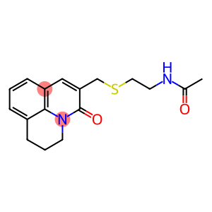 N-[2-[(2,3-DIHYDRO-5-OXO-(1H,5H)-BENZO[IJ]QUINOLIZIN-6-YL)METHYLTHIO]ETHYL]ACETAMIDE