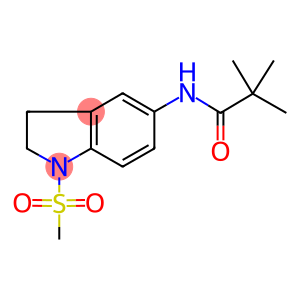 N-[2,3-DIHYDRO-1-(METHYLSULPHONYL)-(1H)-INDOL-5-YL]-2,2-DIMETHYLPROPANAMIDE