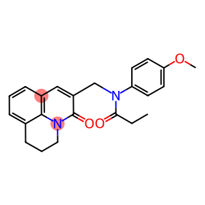 N-[(2,3-DIHYDRO-5-OXO-(1H,5H)-BENZO[IJ]QUINOLIZIN-6-YL)METHYL]-N-(4-METHOXYPHENYL)PROPANAMIDE