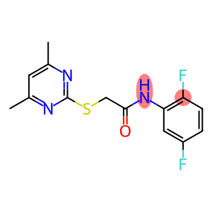N-(2,5-DIFLUOROPHENYL)-2-[(4,6-DIMETHYL-2-PYRIMIDINYL)SULFANYL]ACETAMIDE