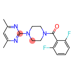 N-(2,6-DIFLUOROBENZOYL)-N'-(4,6-DIMETHYLPYRIMIDIN-2-YL)PIPERAZINE
