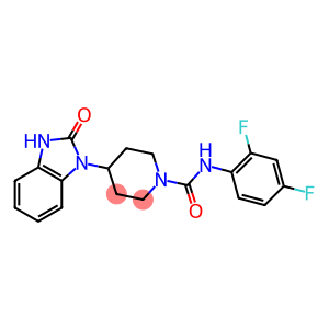 N-(2,4-DIFLUOROPHENYL)-4-(2-OXO-2,3-DIHYDRO-1H-BENZIMIDAZOL-1-YL)PIPERIDINE-1-CARBOXAMIDE