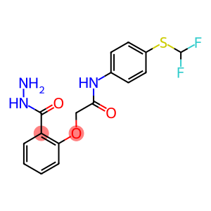 N-(4-DIFLUOROMETHYLSULFANYL-PHENYL)-2-(2-HYDRAZINOCARBONYL-PHENOXY)-ACETAMIDE