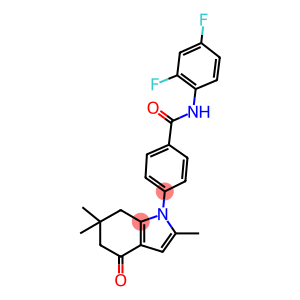 N-(2,4-DIFLUOROPHENYL)(4-(2,6,6-TRIMETHYL-4-OXO(5,6,7-TRIHYDROINDOLYL))PHENYL)FORMAMIDE