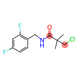 N1-(2,4-DIFLUOROBENZYL)-3-CHLORO-2,2-DIMETHYLPROPANAMIDE