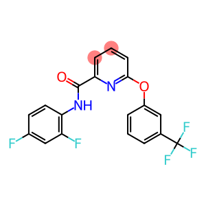 N-(2,4-difluorophenyl)-6-[3-(trifluoromethyl)phenoxy]-2-pyridinecarboxamide