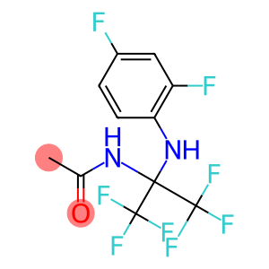 N1-[1-(2,4-difluoroanilino)-2,2,2-trifluoro-1-(trifluoromethyl)ethyl]acetamide