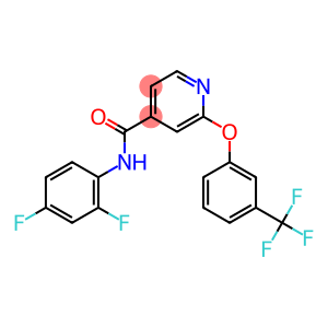 N-(2,4-difluorophenyl)-2-[3-(trifluoromethyl)phenoxy]isonicotinamide