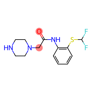N-{2-[(difluoromethyl)sulfanyl]phenyl}-2-(piperazin-1-yl)acetamide