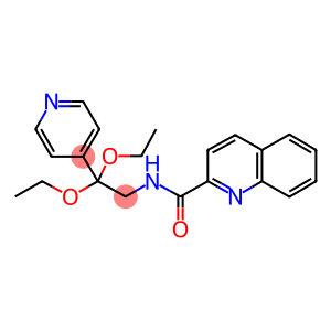 N-[2,2-DIETHOXY-2-(PYRIDIN-4-YL)ETHYL]QUINOLINE-2-CARBOXAMIDE