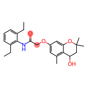 N1-(2,6-diethylphenyl)-2-[(4-hydroxy-2,2,5-trimethyl-3,4-dihydro-2H-chromen-7-yl)oxy]acetamide