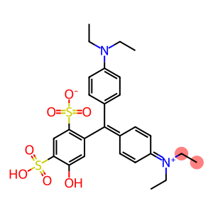 N-[4-[(4-Diethylaminophenyl)(5-hydroxy-4-sulfo-2-sulfonatophenyl)methylene]-2,5-cyclohexadien-1-ylidene]-N-ethylethanaminium