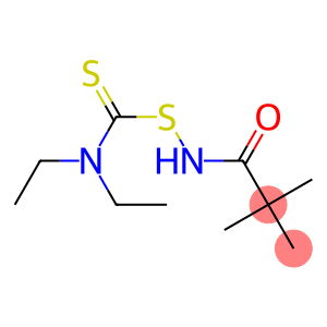 N-[(Diethylthiocarbamoyl)thio]-2,2-dimethylpropanamide