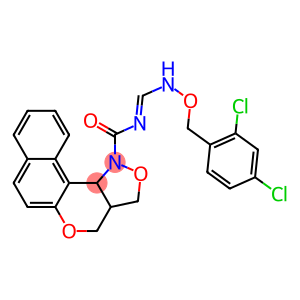 N-({[(2,4-dichlorobenzyl)oxy]amino}methylene)-3a,11c-dihydro-3H-benzo[5,6]chromeno[4,3-c]isoxazole-1(4H)-carboxamide