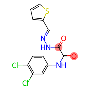 N1-(3,4-dichlorophenyl)-2-oxo-2-[2-(2-thienylmethylidene)hydrazino]acetamide