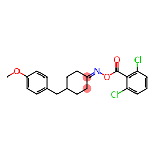 N-[(2,6-dichlorobenzoyl)oxy]-N-[4-(4-methoxybenzyl)cyclohexylidene]amine