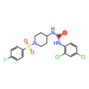 N-(2,4-dichlorophenyl)-N'-{1-[(4-fluorophenyl)sulfonyl]-4-piperidinyl}urea