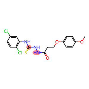 N1-(2,5-dichlorophenyl)-2-[3-(4-methoxyphenoxy)propanoyl]hydrazine-1-carbothioamide