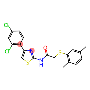 N-[4-(2,4-DICHLOROPHENYL)-1,3-THIAZOL-2-YL]-2-[(2,5-DIMETHYLPHENYL)SULFANYL]ACETAMIDE