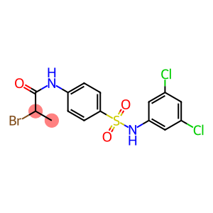 N1-{4-[(3,5-DICHLOROANILINO)SULPHONYL]PHENYL}-2-BROMOPROPANAMIDE